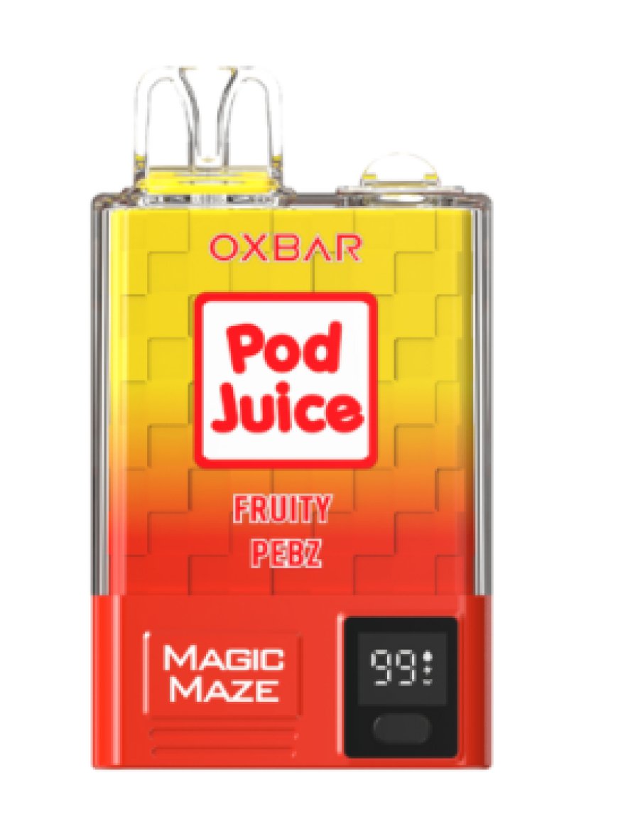 Fruity Pebz – POD JUICE – OXBAR 10000 PUFFS: A Burst of Nostalgic Flavor