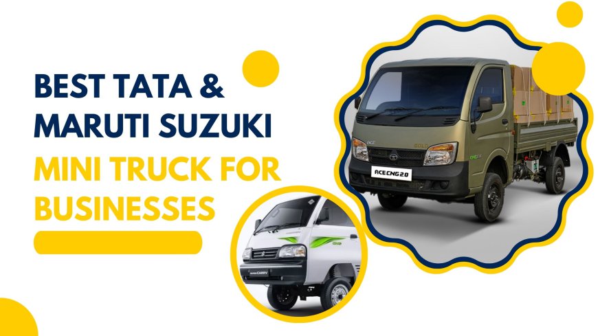 Best Tata and Maruti Suzuki Mini Truck for Businesses