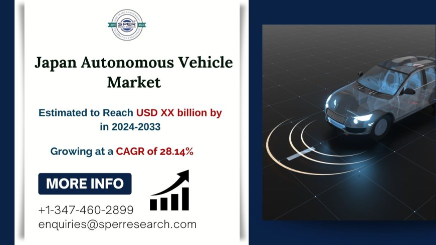 Japan Autonomous Vehicle Market is set to grow at a CAGR of 28.14% by 2033, with projected revenue of USD XX billion | SPER Market Research