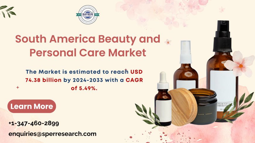 South America Skincare and Beauty Market Growth, Revenue, Key Trends, Future Prospects, and Opportunities through 2033 by SPER Market Research