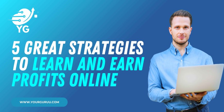 5 Great Strategies to Learn and Earn Profits Online