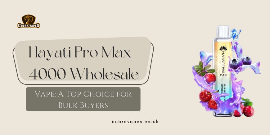 Hayati Pro Max 4000 Wholesale Vape: A Top Choice for Bulk Buyers