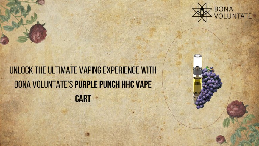 Unlock the Ultimate Vaping Experience with Bona Voluntate's Purple Punch HHC Vape Cart