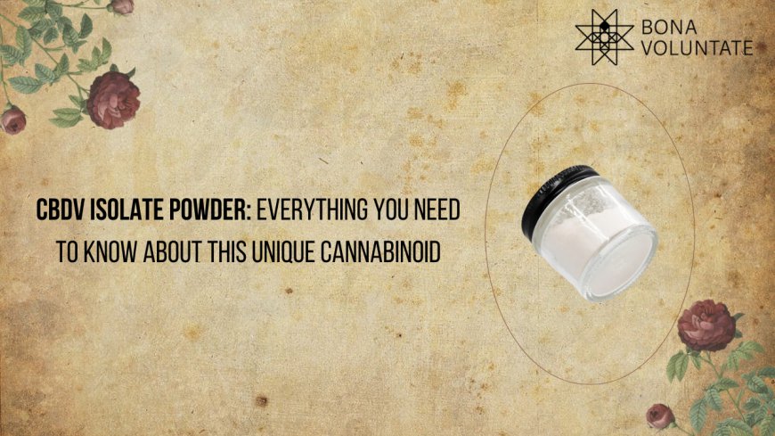 CBDV Isolate Powder: Everything You Need to Know About This Unique Cannabinoid