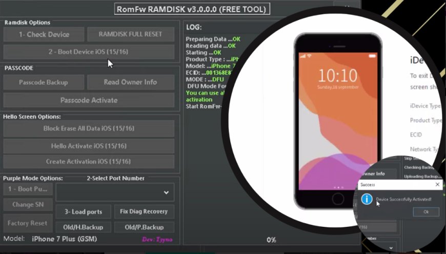 Get RomFw Ramdisk v3.0.0.0: Your Free Tool for iCloud Bypass