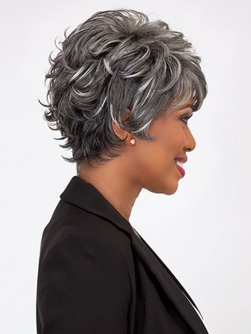 Mixed Gray Human Hair Wigs: Perfect for Low Maintenance Style