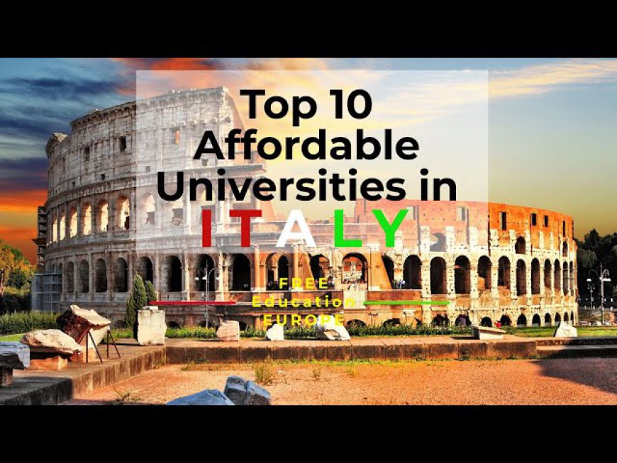 Affordable Universities in Italy