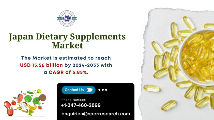 Japan Dietary Supplements Market Growth, Trends, Key Players, Challenges and Forecast to 2033: SPER Market Research