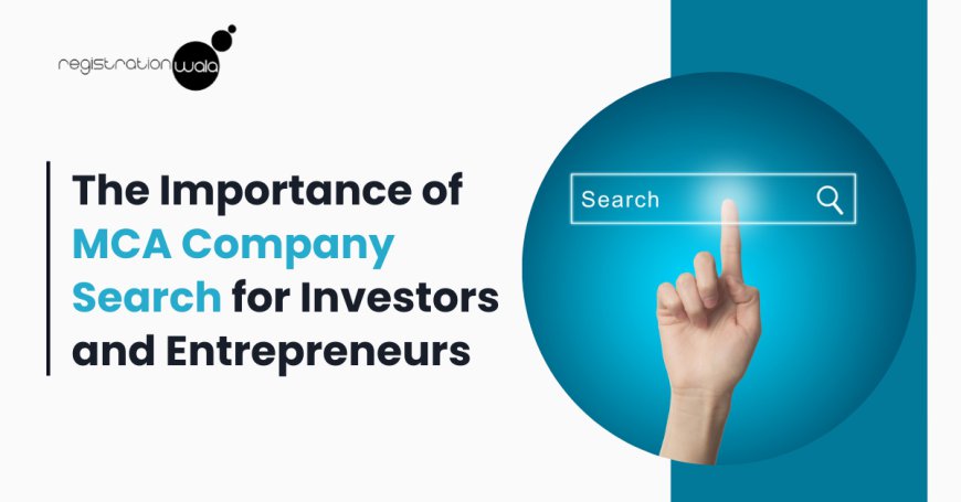 The Importance of MCA Company Search for Investors and Entrepreneurs