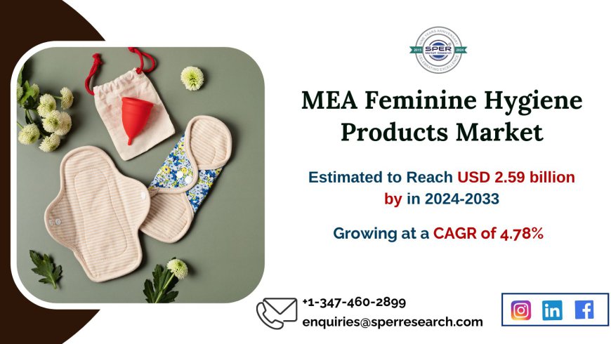 Middle East and Africa Feminine Hygiene Products Market Growth Projected at USD 2.59 Billion by 2033 at 4.78% CAGR