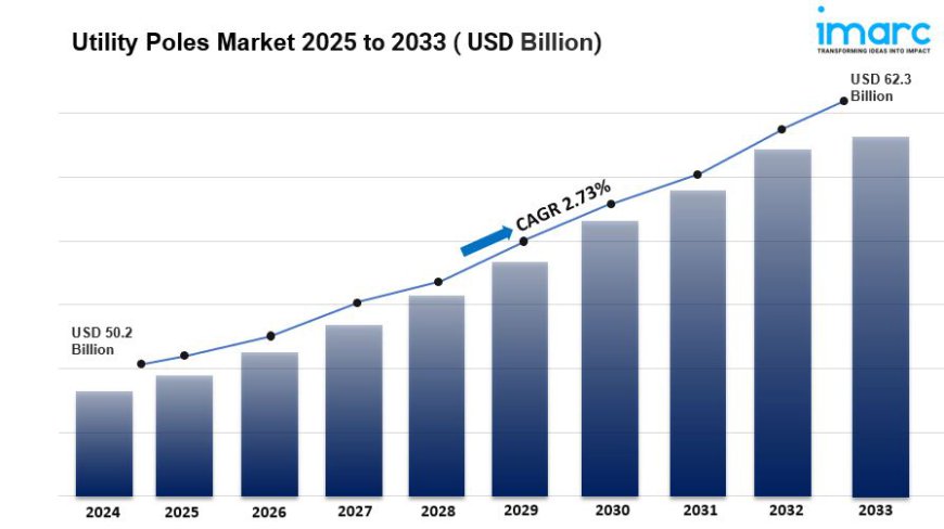 Utility Poles Market to Hit Valuation of USD 62.3 Billion by 2033 | Grow CAGR by 2.73%