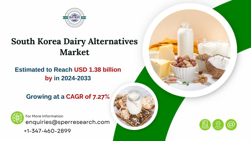 South Korea Dairy Alternatives Market Size, Share, Growth Prospects, Future Outlook and Business Opportunities 2033 – SPER Market Research