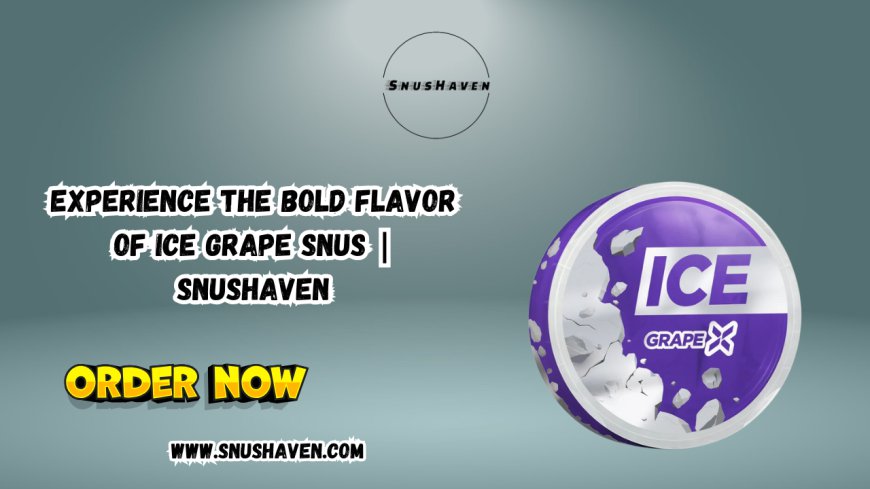 Experience the Bold Flavor of Ice Grape Snus | Snushaven