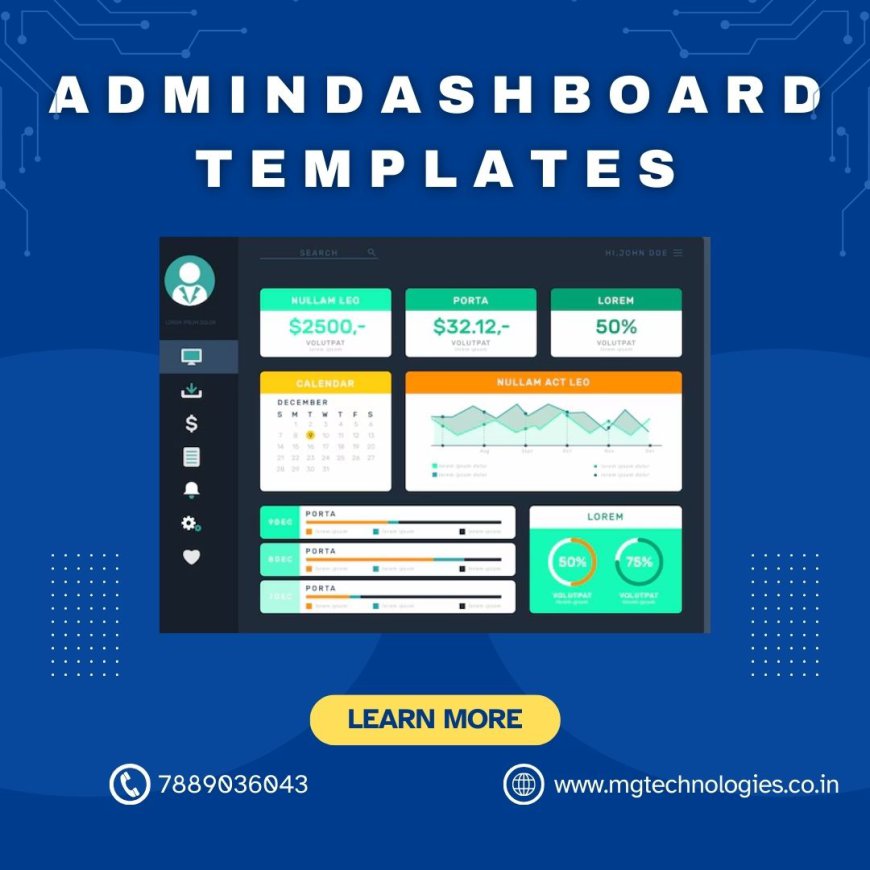 Simplify Workflow with HTML Admin Dashboard Templates by MG Technologies