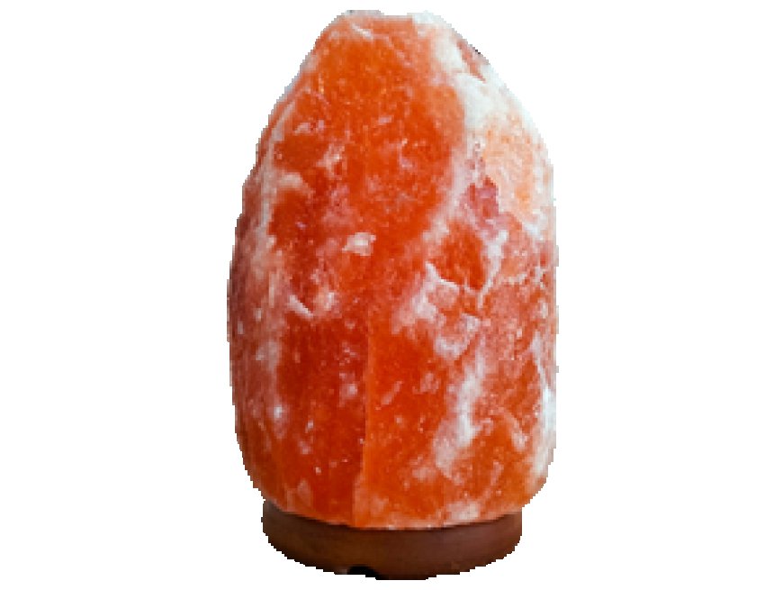 natural pink salt lamp