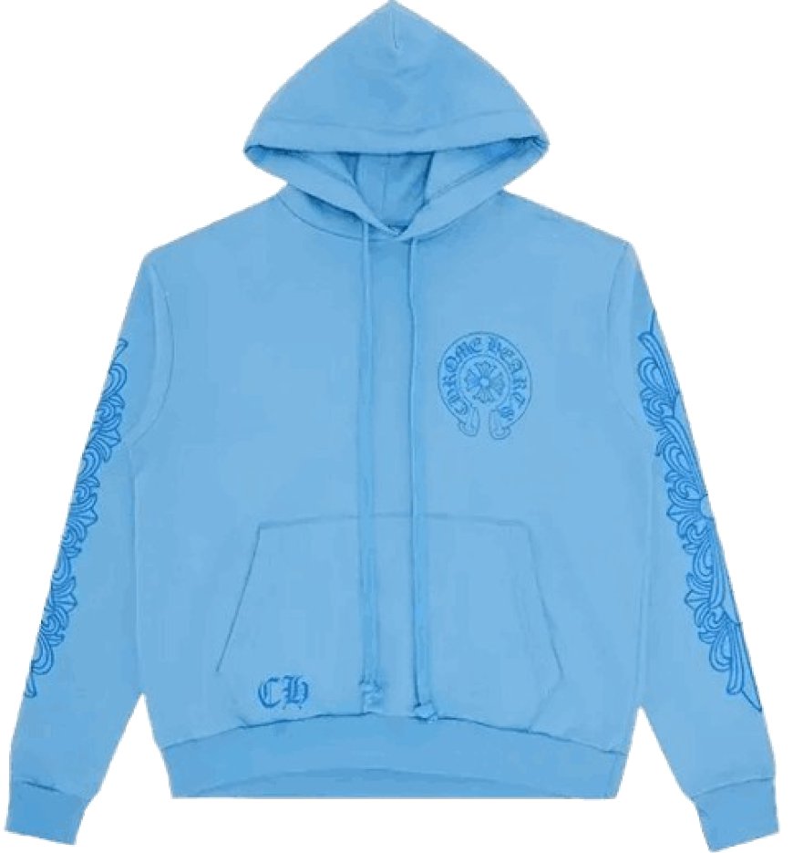 Blue Chrome Hearts Hoodie