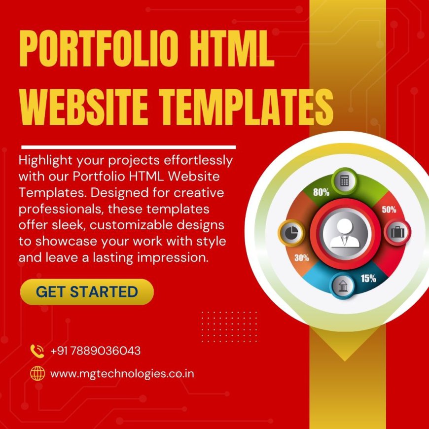 Showcase Your Work with Professional Portfolio HTML Website Templates