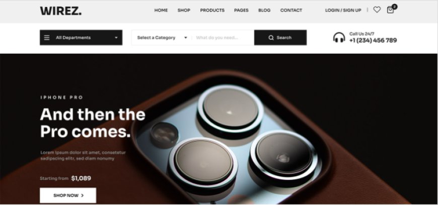 MG WIREZ - Modern and Stylish eCommerce Template for Electronics Retailers