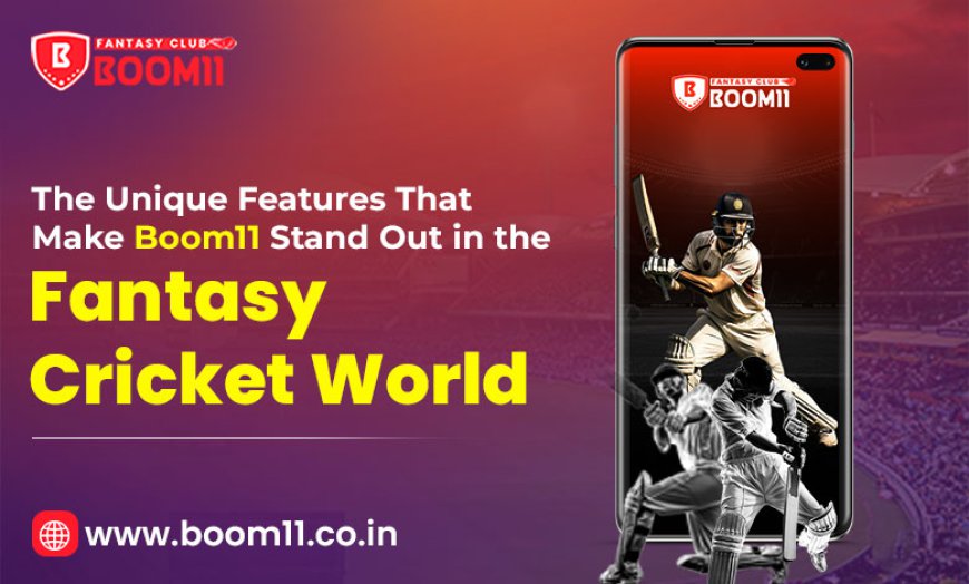 The Unique Features That Make Boom11 Stand Out in the Fantasy Cricket World