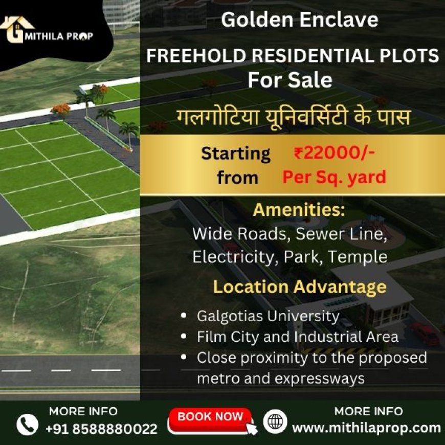 Golden Enclave: Affordable Residential Plots in Greater Noida