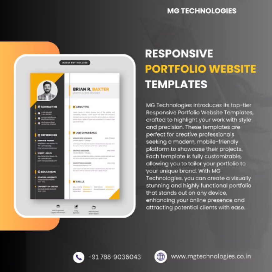 Build a Unique Portfolio with MG Technologies Portfolio Website Templates