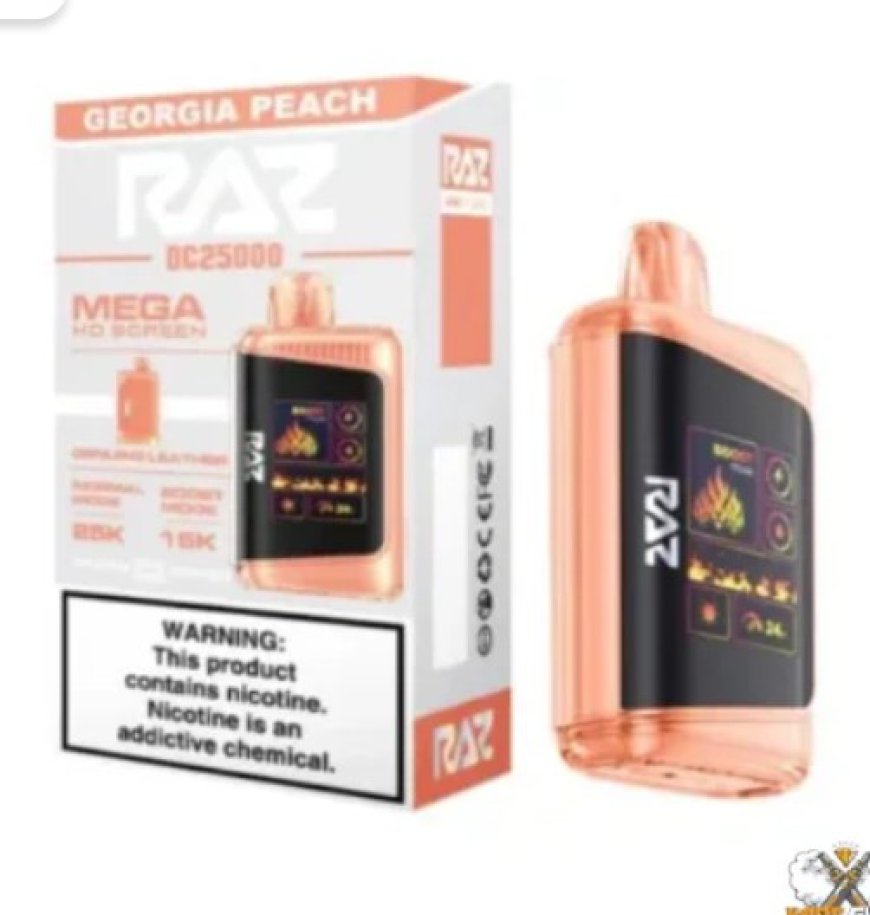 Savor the Sweetness of Georgia Peach Raz Vape DC25000 Puffs