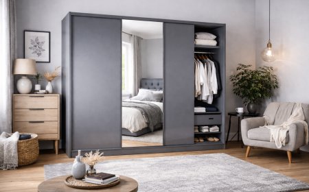 Sliding Door Wardrobe with Mirror | Stylish Sliding Mirrored Wardrobe Doors UK