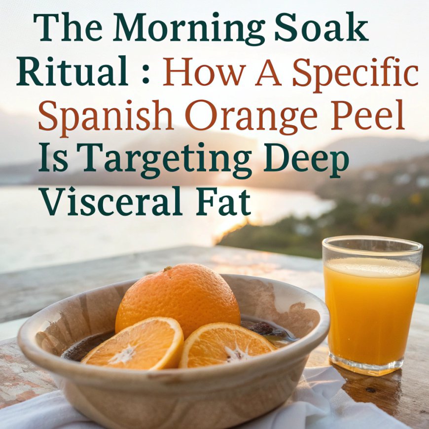 Headline: The “Morning Soak” Ritual: How a Specific Spanish Orange Peel is Targeting Deep Visceral Fat
