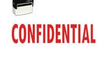 Self-Inking Confidential Stamp