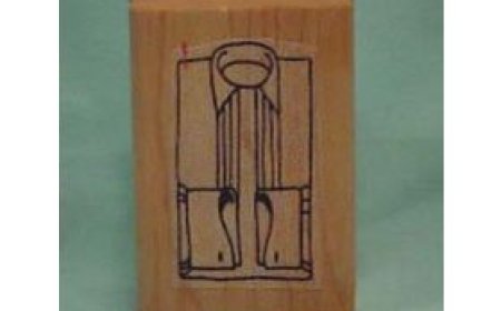 Formal Shirt Front Art Rubber Stamp