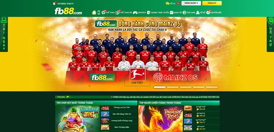 Trải nghiệm cá cược đỉnh cao tại Fb88 - Đăng nhập ngay!