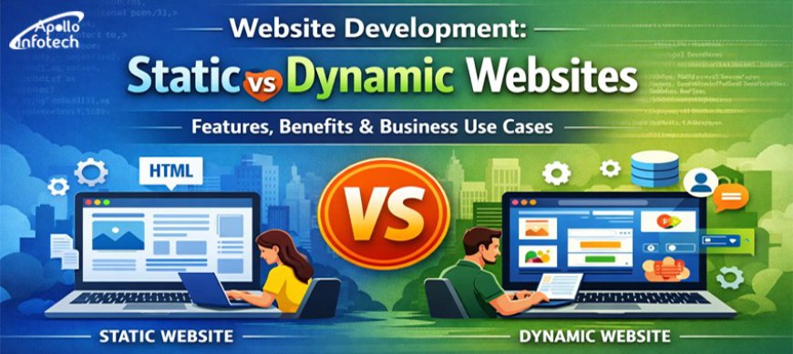 Website Development: Static vs Dynamic Websites – Features, Benefits & Business Use Cases