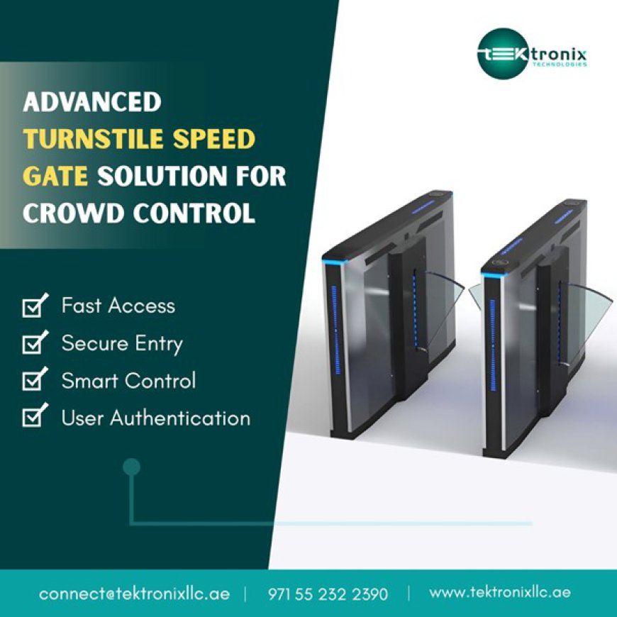Turnstile Speed Gate Installation for Seamless Visitor Management in UAE