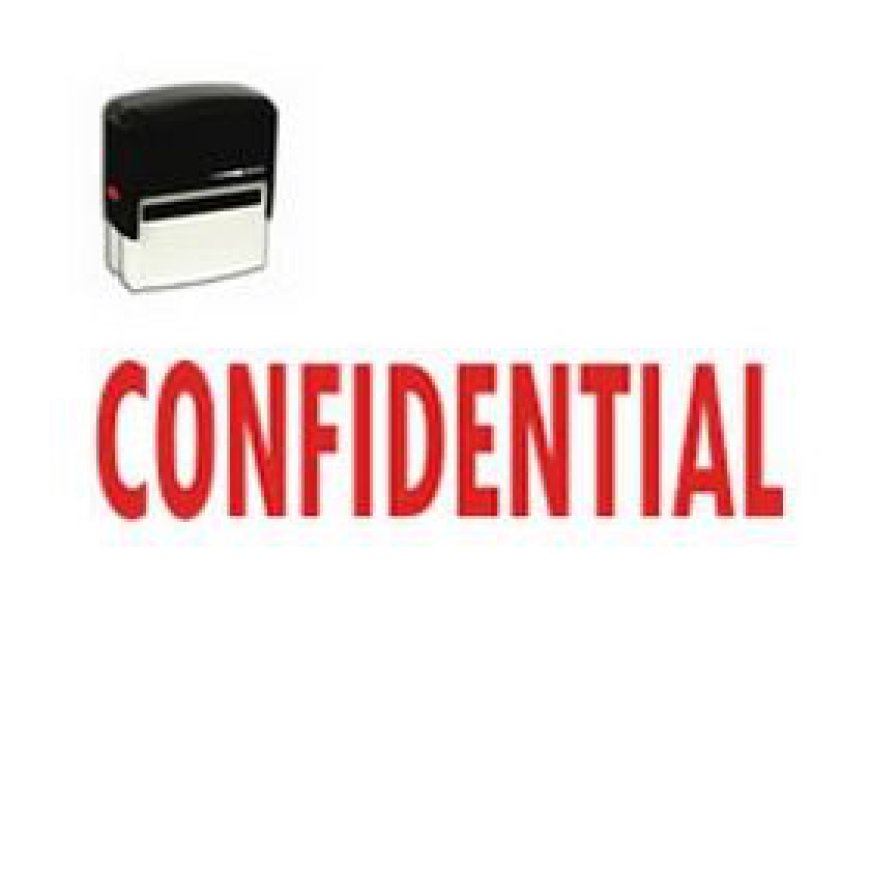 Self-Inking Confidential Stamp