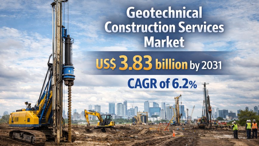 Global Geotechnical Construction Services Market Forecast 2031: Valued at US$2.67 Billion in 2024, Expanding at 6.2% CAGR