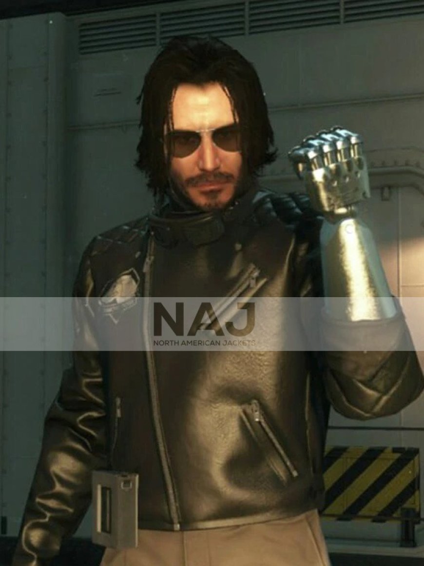 Cyberpunk Johnny Silverhand Jacket Samurai Leather Game Style