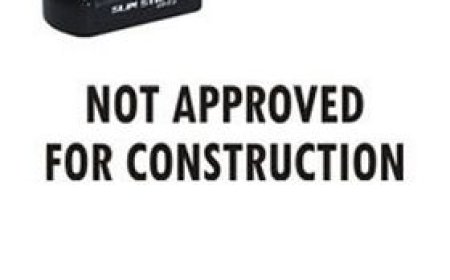Large Pre-Inked “Not Approved For Construction” Stamp: A Must-Have for Accurate Project Control
