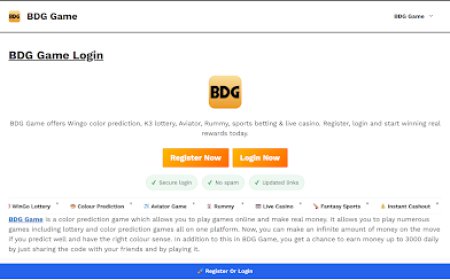 BDG Game India: The Ultimate Guide to BDG Game Login, BDG Login & Real Money