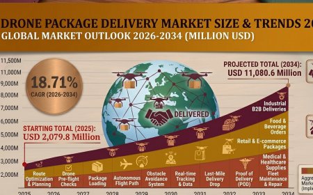 Drone Package Delivery Market Size, Share and Forecast 2026 | USD 11,080.6 Million by 2034