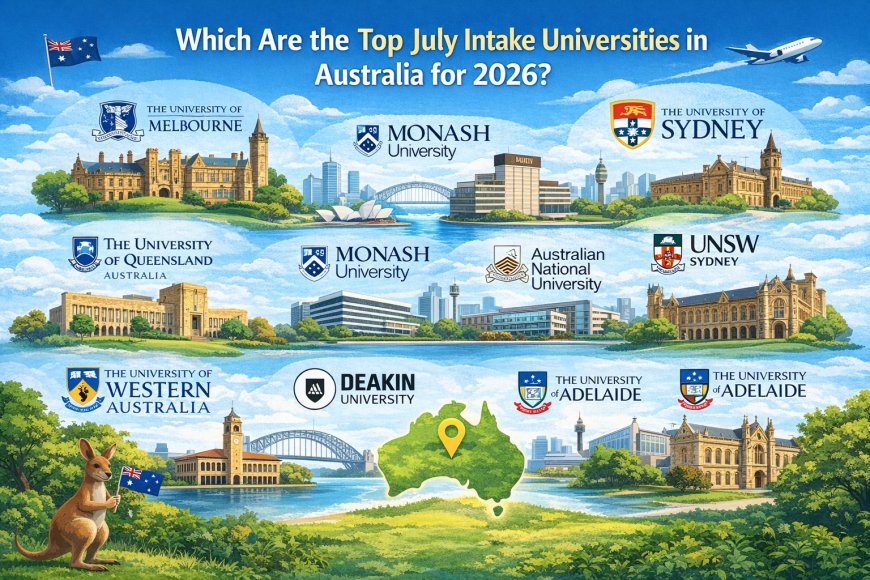 Which are the top July intake universities in Australia for 2026?
