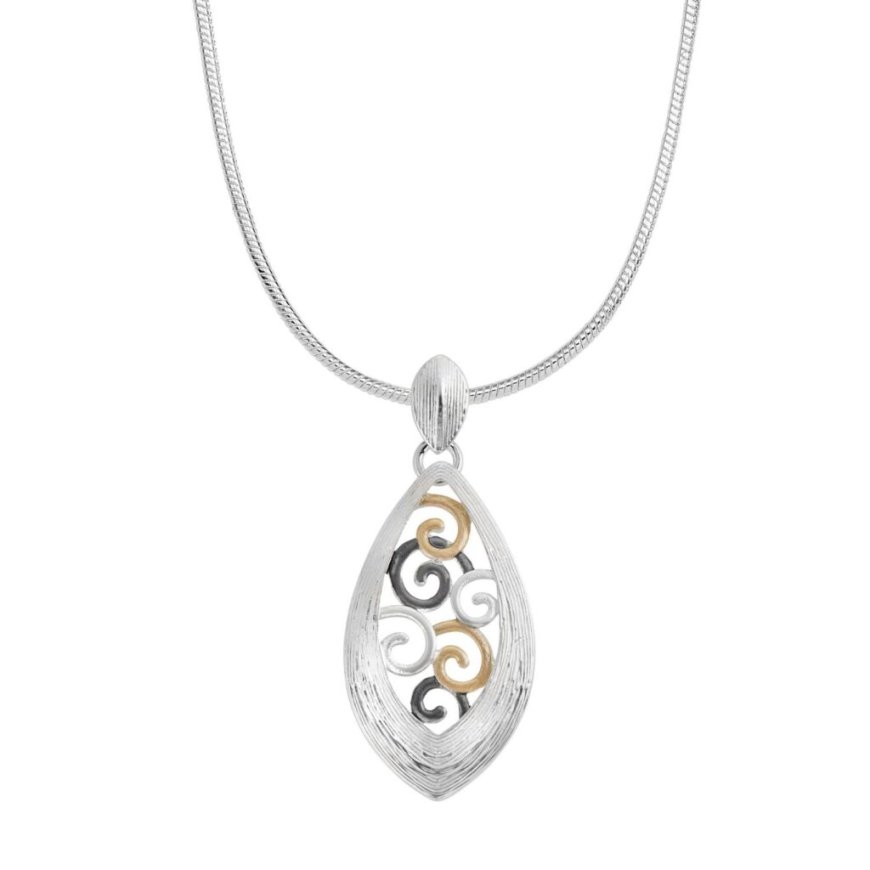 Tricolor Drop Necklace – A Perfect Blend of Elegance and Style