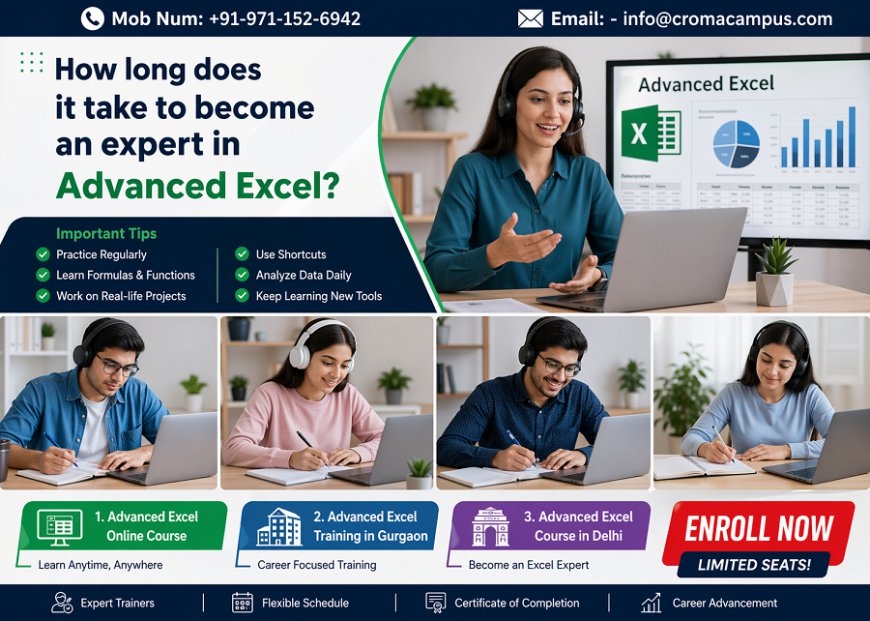 How long does it take to become an expert in Advanced Excel?