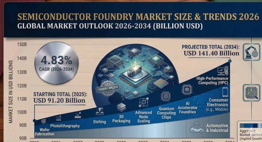 Semiconductor Foundry Market Size and Growth 2026 | USD 141.4 Billion by 2034