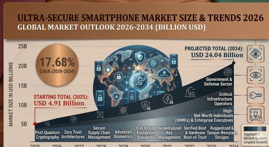 Ultra-Secure Smartphone Market Size and Forecast 2026 | USD 24.04 Billion by 2034