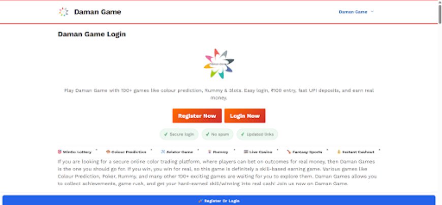 Daman Game: India's Best Real Money Gaming Platform