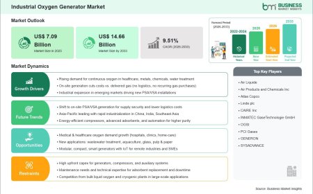 Industrial Oxygen Generator Market Gains Momentum with 9.51% CAGR During 2026–2033