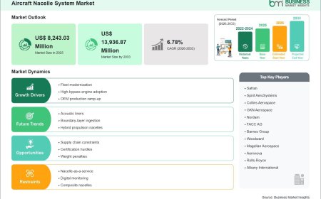 Aircraft Nacelle System Industry Analysis Reveals US$ 13,936.87 Million Market Potential by 2033