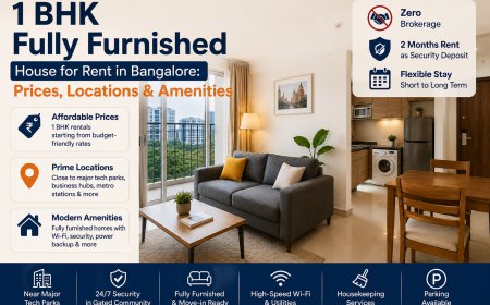 1 BHK Fully Furnished House for Rent in Bangalore: Prices, Locations & Amenities