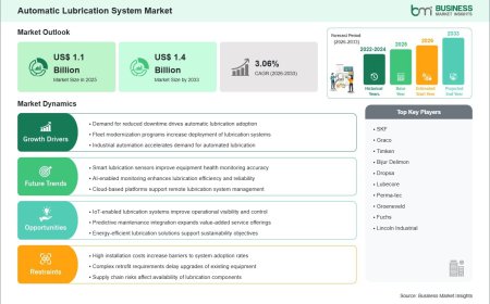 Automatic Lubrication System Market Growth Story Driven by 27.3% Revenue Increase Through 2033