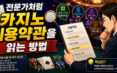 전문가처럼 카지노 이용약관을 읽는 방법